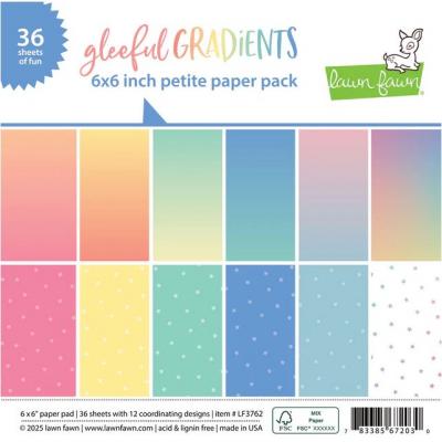Lawn Fawn Designpapier Gleeful Gradients - Petite Pack